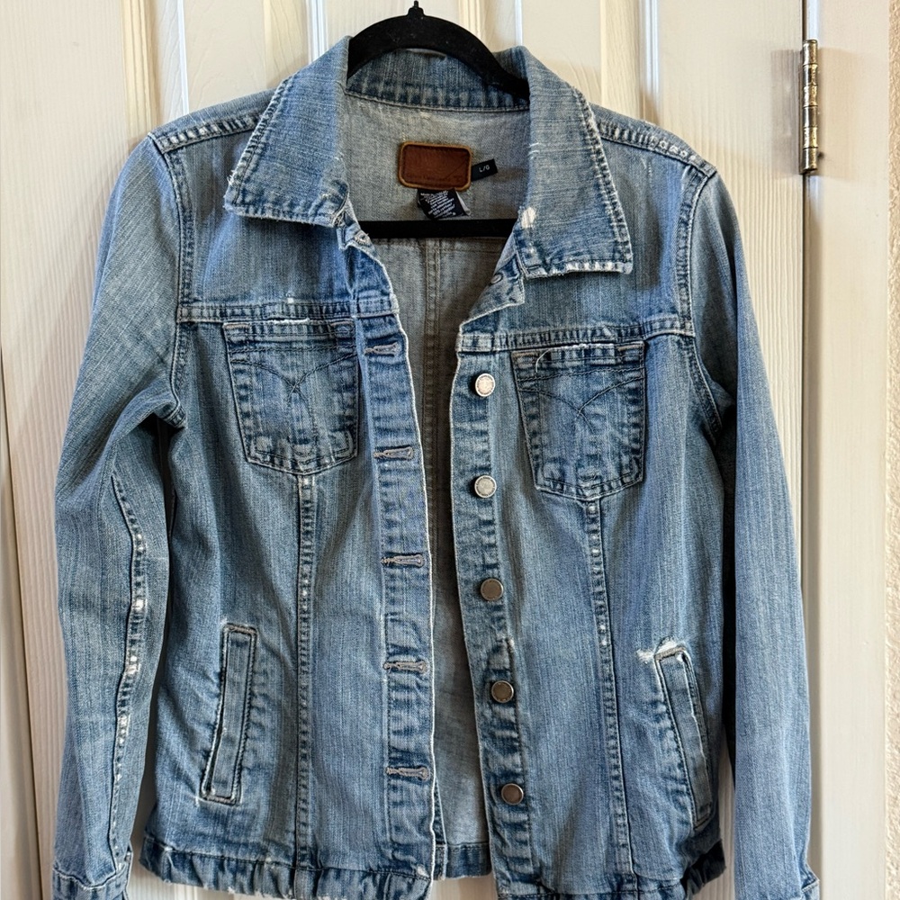 Calvin Klein Jeans Blue Fitted Denim Jacket